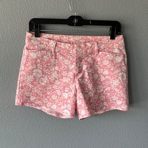 Denim Floral Shorts